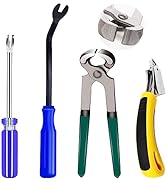 Sunxeke 4Pcs Heavy Duty Upholstery and Construction Staple Remover with Tack Puller Tool and Stap...