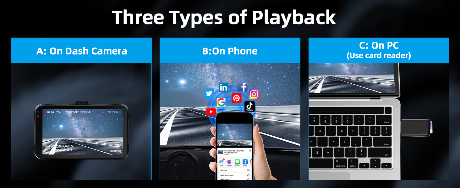 dash cam front and rear