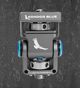 KONDOR BLUE | 1/4-20 Pan Tilt Monitor Swivel Mount with ARRI Locating Pin