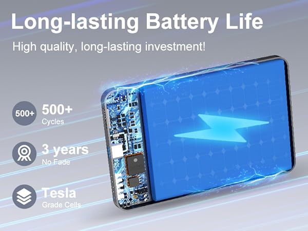 long lasting battery life