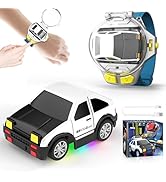Ruxrcni Watch Remote Control Car Toy, 2.4 GHz Mini RC Cars Watch Toy with LED Lights USB Charging...