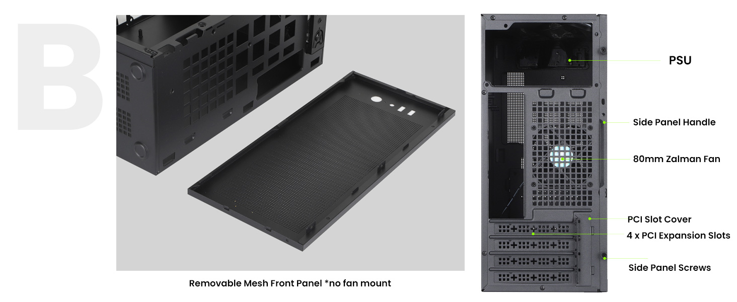 Zalman Cubix compact matx mini itx pc case