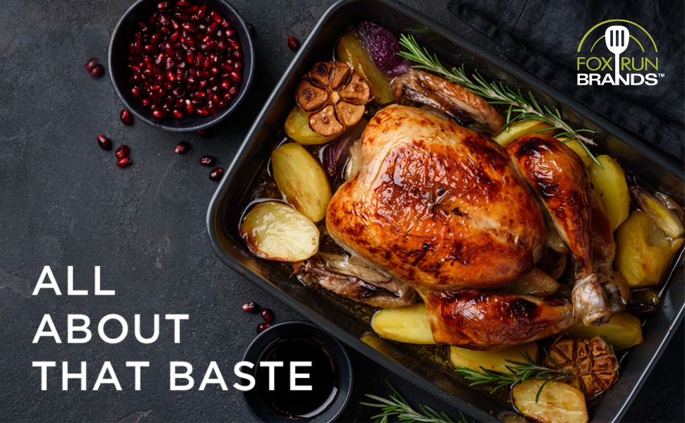 Fox Run Oxo Turkey Baster Glass Metal No Drip Juicer Injector Chicken Poultry gravy separator glass