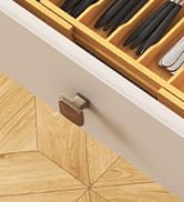 Lifewit Silverware Drawer Organizer, Expandable Utensil Tray for Kitchen, Bamboo Flatware and Cut...