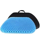 FOMI Premium All Gel Orthopedic Seat Cushion Pad for Car, Office Chair, Wheelchair, or Home. Pres...