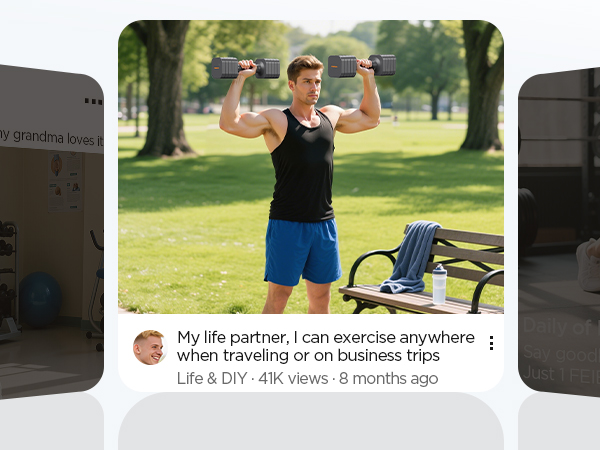 adjustable dumbell set