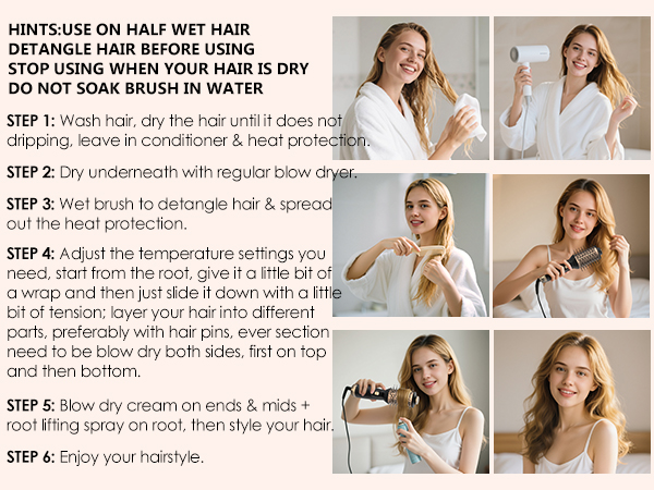 hair brush blow dryer