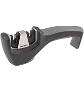 Smith’s 50032 Pull-Thru Knife Sharpener – Grey – Coarse &amp; Fine Sharpeners – Non-Slip Rubber Base ...