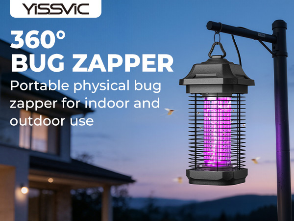 plug in bug zapper handing on the porches
