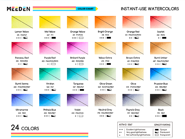watercolor paint set