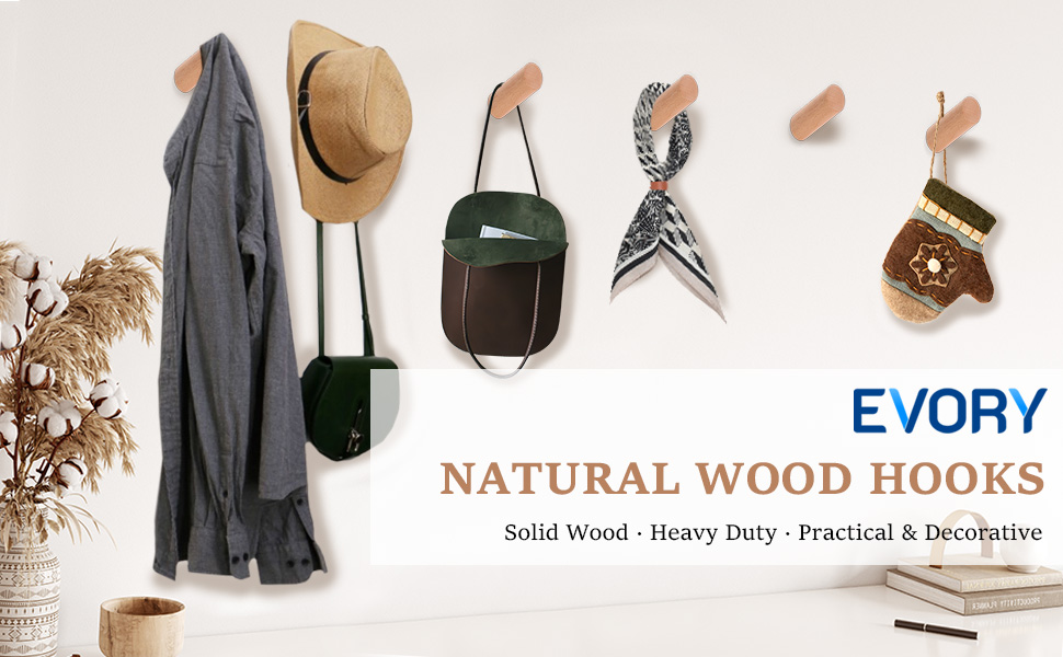 beech wood hooks for wall