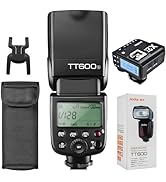 Godox Flash TT600S with Godox Flash Trigger X2T-S Bundle - 2.4G Wireless X System, High-Speed Syn...