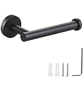 Cilee Matte Black Toilet Paper Holder,Bathroom Tissue Holder Paper Roll,SUS304 Stainless Steel To...