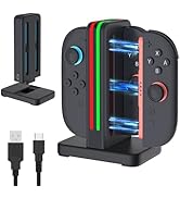 Switch 2 Joycon Charger 4 in 1 Switch 2 Charging Dock Only for Nintendo Switch2 Joycon Controller...