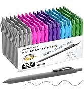 JIMMIDDA Ballpoint Pens Bulk - 207 Pcs Black Ink Pens | 1.0 Medium Point Smooth Writing, Wholesal...