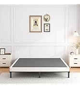 ROIL 5 Inch Queen Box Spring, Heavy Duty Metal Low Profile Bed Base Mattress Foundation with Fabr...