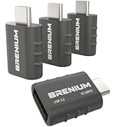 Brenium USB C to USB Adapter 4-Pack, USB 3.2, 10Gbps, Type C Male to A Female, Compatible with Ap...