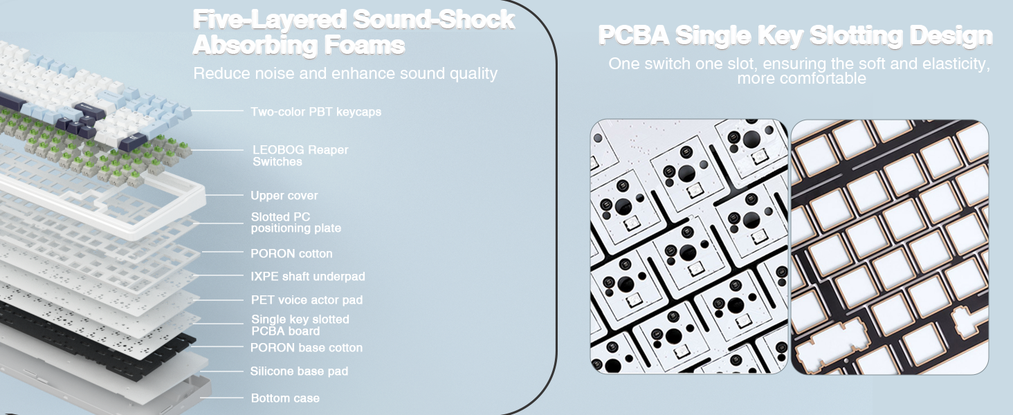 mechanical keyboard hot swap custom keyboards gaming keyboard wireless teclado mecánico