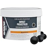 SABRE Home Defense Projectile Launcher, Large Size with (7) 0.68 Cal. Impact Projectiles, 40% Mor...