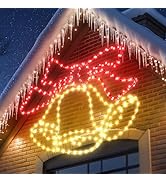 Joomer 33‘’Christmas Lights Outdoor Bell Neon Super-Bright Large LED Christmas Light Decoration w...