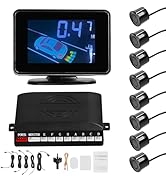 Shkalacar Car Parking Sensor Reversing Radars System with 8 Parking Sensors Distance Detection, L...