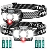 Eirnvop 3 LED Headlamp AAA - 2Pack