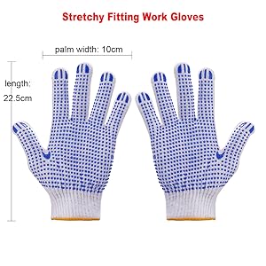 black dot gloves dots grip gloves pack of anti slip gloves mens thin cloth work gloves