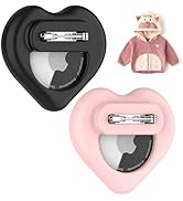 DDJ for AirTag Holder for Kids (2 Pack), Hidden Silicone Case for Apple AirTags 1st &amp; 2nd Generat...