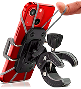 Bike &amp; Motorcycle Phone Mount - for iPhone 14 (13, Xr, SE, Max/Plus), Galaxy S22 or Any Cell Phon...