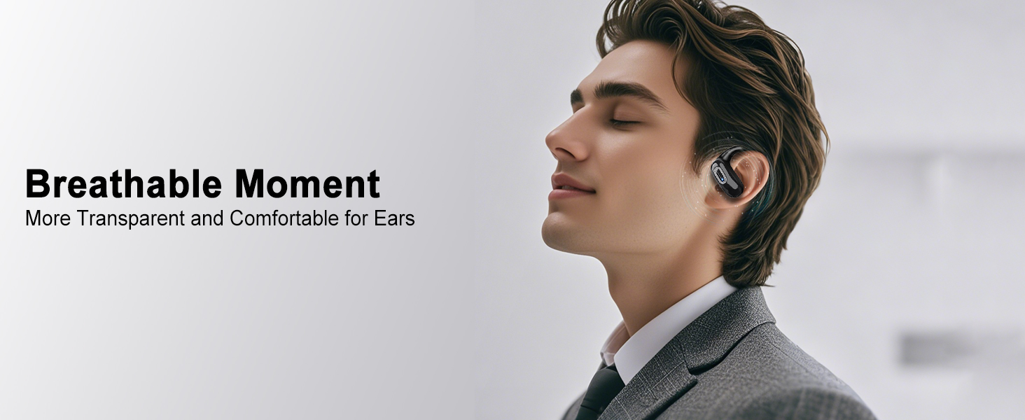 50H Playtime IPX7 Waterproof Earphones, Air Conduction &amp; HD Stereo