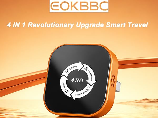 EOKBBC 4-in-1 CarPlay Adapter
