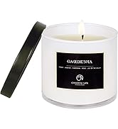 Chloefu LAN Premium Gardenia Scented Candle for Men &amp; Women, Highly Scented, 7.1oz|45 Hour Long L...