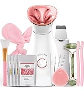 Colorfarm Facial Steamer Nano Ionic: Face Steamer Home Spa Kit Deep Cleaning Unclogs Pores Sinuse...