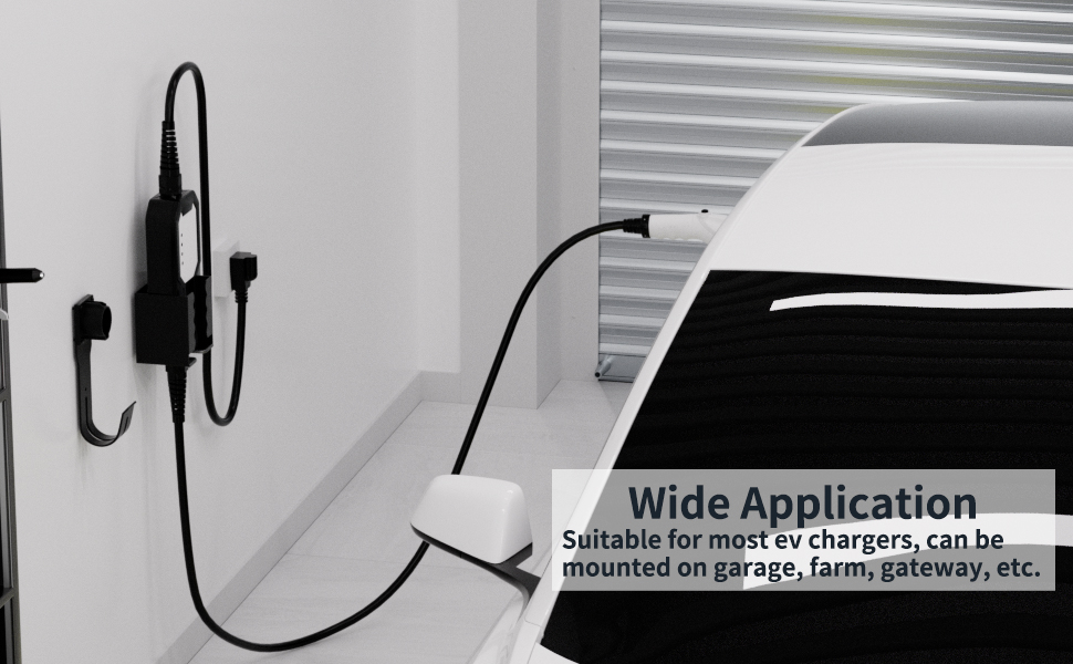 Suitable for most ev chargers, can be mounted on garage, farm, gateway, etc.