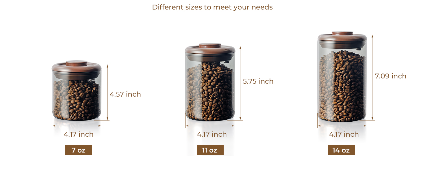 glass coffee storage