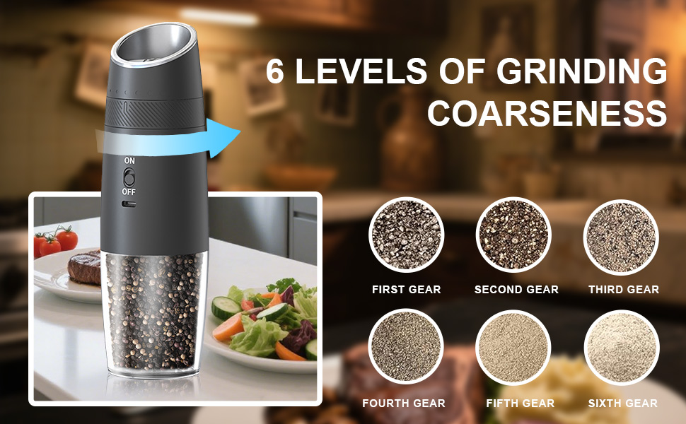 electric salt and pepper grinder set