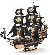 ROKR Seahorse Barque 3D Wooden Puzzle for Adult - Sailboat Model Kit, 603-Piece DIY Assembly, 1:1...