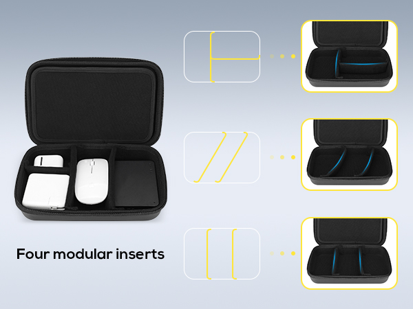ProCase Hard Travel Electronic Organizer Case