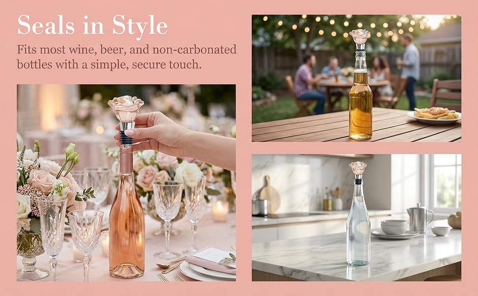 Cute Wine Stopper Bottle Topper