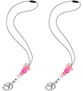 Ornaland 2 Pcs Teacher Lanyard Silicone Beaded Lanyards for ID Badges Detachable Lanyard for Keys...