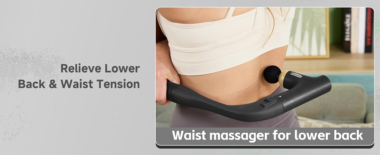back massage gun with long handle for men women gift