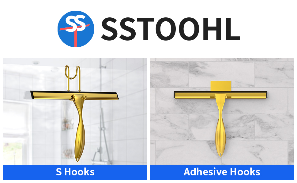 Gold Shower Squeegee for Tile