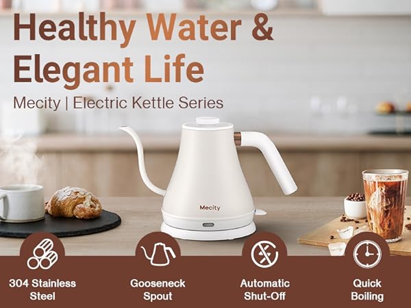 Mecity Electric Pour Over Coffee Kettle