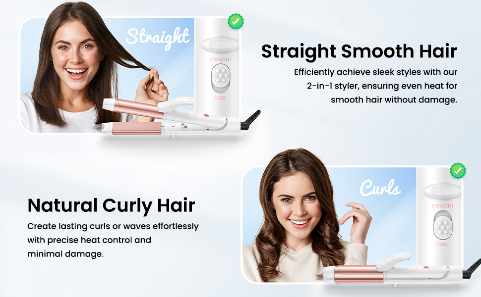 2 in 1 hair curler