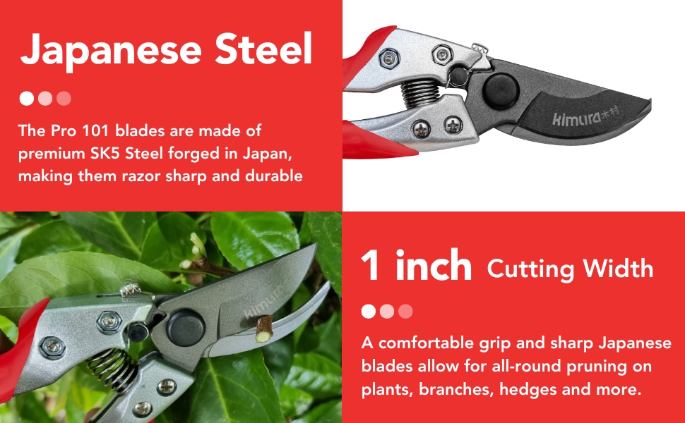 Bypass Pruning Shears and scissors to be used by professionals