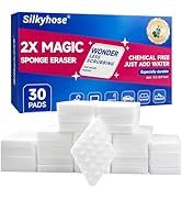 30 Pack Magic Sponge Eraser, 2X Density Extra Thick Melamine Sponge, Multi-Functional Household C...