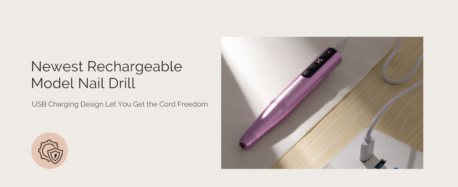 MelodySusie Cordless Electric Nail Drill
