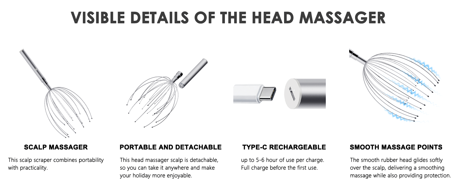 head scalp massager