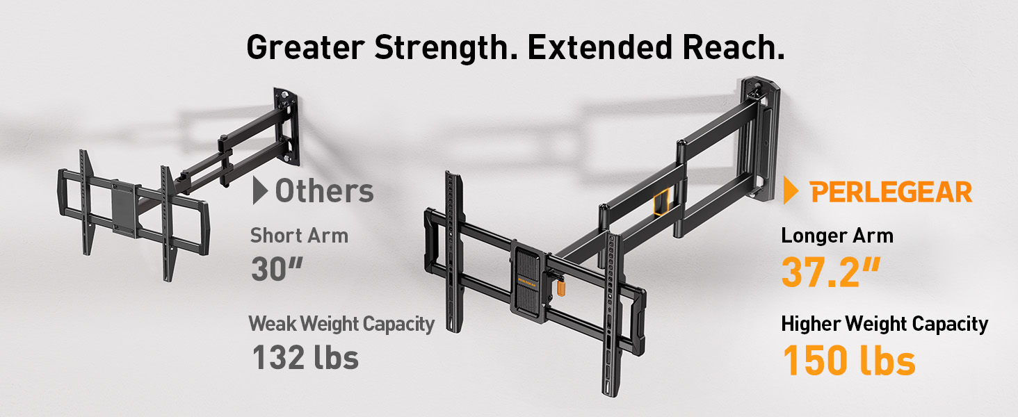 long arm tv wall mount