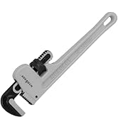 HORUSDY 10-Inch Aluminum Pipe Wrench, Heavy Duty Adjustable Plumbing Wrench for Pipe Fittings, Li...